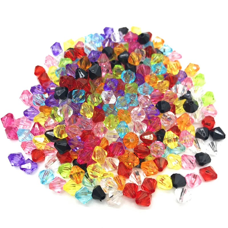 6mm 8mm 10mm Red Bicone Crystal Acrylic Beads/Counters