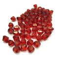 6mm 8mm 10mm Red Bicone Crystal Acrylic Beads/Counters