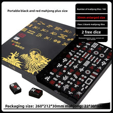 Load image into Gallery viewer, 144 Piece Portable Mahjong Set Complete with 2 Dices &amp; 4 Racks, Classic Tile Game for Home Travel Party Night Holiday Gift