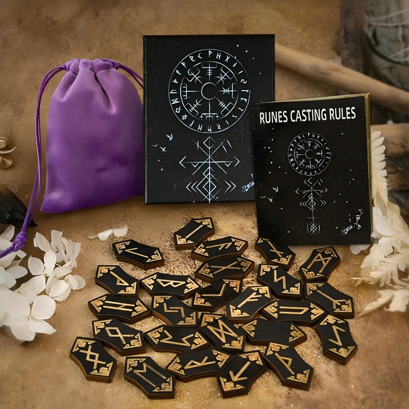 WOODEN RUNES FOR DIVINATION, GAMES AND INSPIRATION