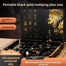 Load image into Gallery viewer, 144 Piece Portable Mahjong Set Complete with 2 Dices &amp; 4 Racks, Classic Tile Game for Home Travel Party Night Holiday Gift