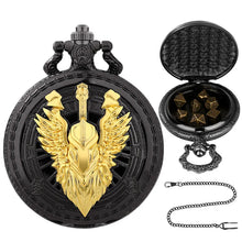 Load image into Gallery viewer, Mini DND Dice Set Steampunk Warlock Pocket Watch Shell Case 7pcs Polyhedral Metal D&amp;D Dice Set for Dungeons and Dragons dice box