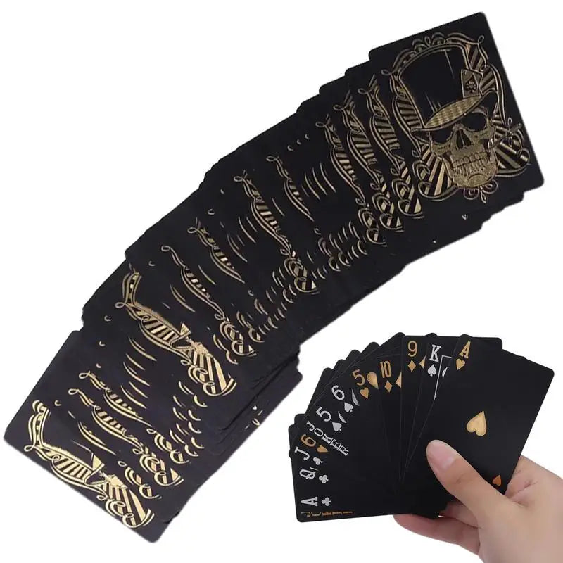 Black Skull Playing Cards