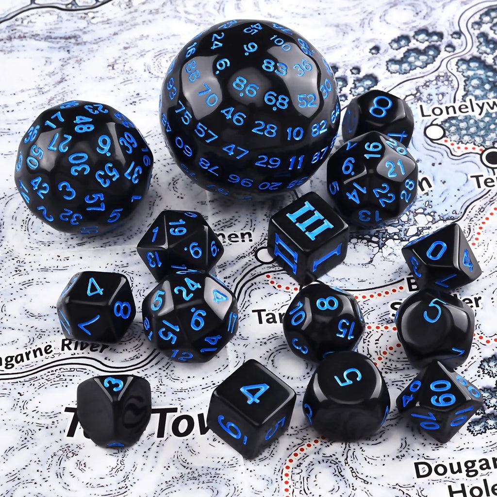 15Pcs Polyhedral Dice Set