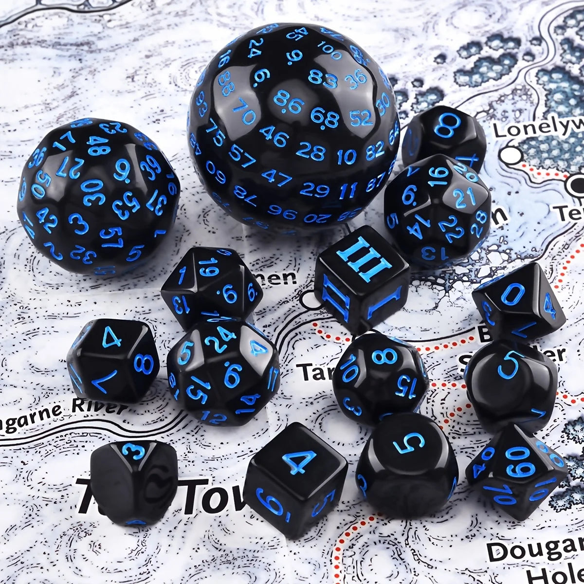 15Pcs Polyhedral Dice Set