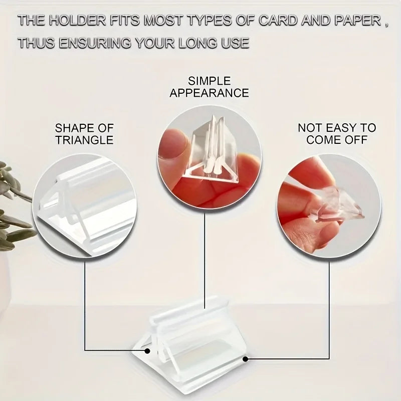 10/20 transparent card display stands
