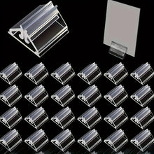 Load image into Gallery viewer, 10/20 transparent card display stands, card holders, card holders, business card holders, and party seat display holders
