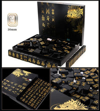 Load image into Gallery viewer, 144 Piece Portable Mahjong Set Complete with 2 Dices &amp; 4 Racks, Classic Tile Game for Home Travel Party Night Holiday Gift