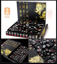 Load image into Gallery viewer, 144 Piece Portable Mahjong Set Complete with 2 Dices &amp; 4 Racks, Classic Tile Game for Home Travel Party Night Holiday Gift