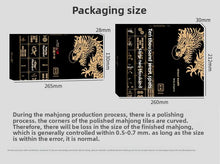 Load image into Gallery viewer, 144 Piece Portable Mahjong Set Complete with 2 Dices &amp; 4 Racks, Classic Tile Game for Home Travel Party Night Holiday Gift