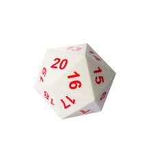 Load image into Gallery viewer, Cusdie 80MM Foam D20 Dice New Decompression Dice Big Size Elastic Unzip Polyhedral Dice for Relieve Stress RPG Collection Gift