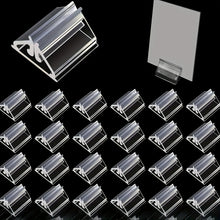 Load image into Gallery viewer, 10/20 transparent card display stands, card holders, card holders, business card holders, and party seat display holders