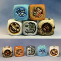 Resin Monster Face Dice Set