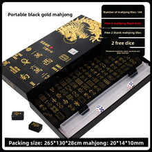 Load image into Gallery viewer, 144 Piece Portable Mahjong Set Complete with 2 Dices &amp; 4 Racks, Classic Tile Game for Home Travel Party Night Holiday Gift