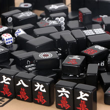 Load image into Gallery viewer, 144 Piece Portable Mahjong Set Complete with 2 Dices &amp; 4 Racks, Classic Tile Game for Home Travel Party Night Holiday Gift