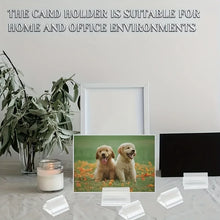 Load image into Gallery viewer, 10/20 transparent card display stands, card holders, card holders, business card holders, and party seat display holders