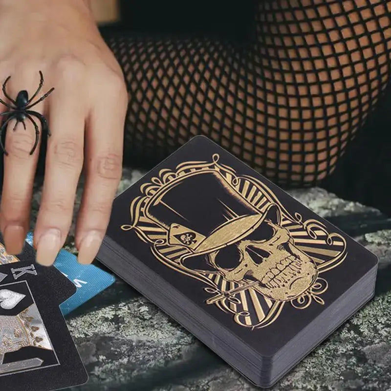 Black Skull Playing Cards