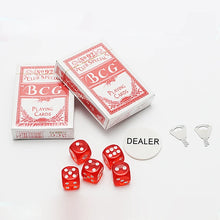 Load image into Gallery viewer, Poker Chip Set For Texas Holdem, Blackjack, Gambling With Carrying Case Cards Buttons And Dice Style Casino Chips