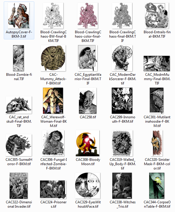 Brad McDevitt Stock Art - Horror Collection 1