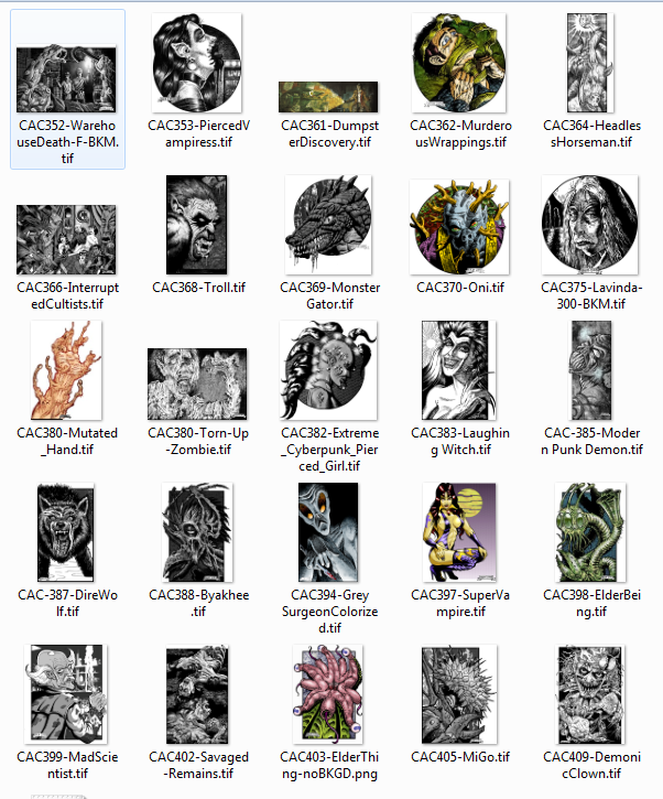 Brad McDevitt Stock Art - Horror Collection 2