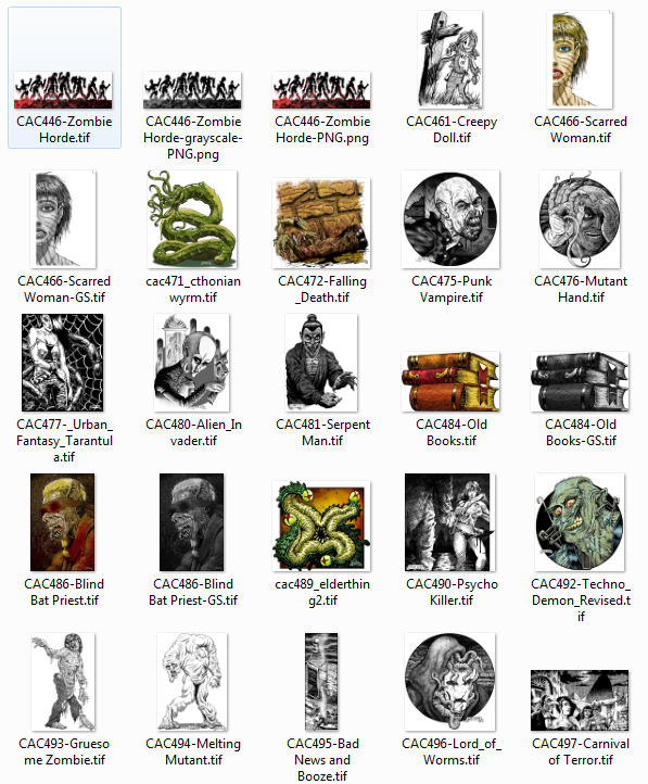 Brad McDevitt Stock Art - Horror Collection 4