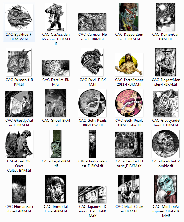 Brad McDevitt Stock Art - Horror Collection 6