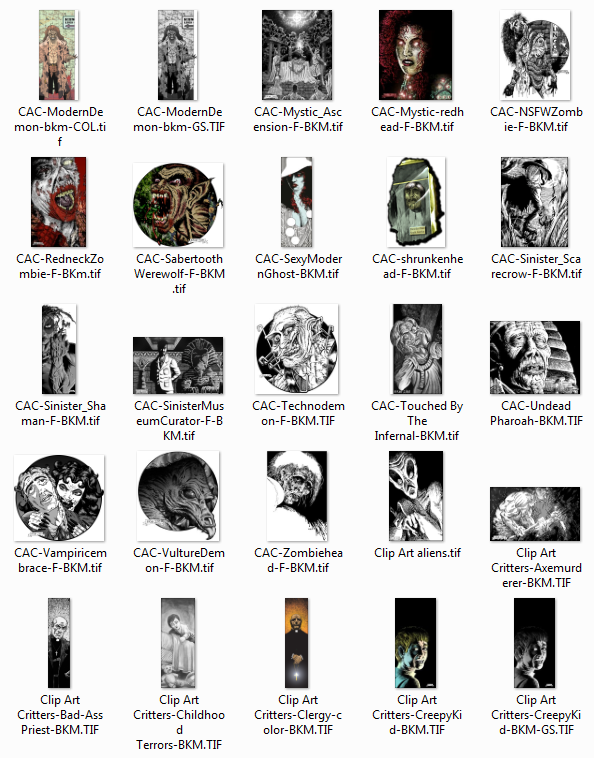 Brad McDevitt Stock Art - Horror Collection 7