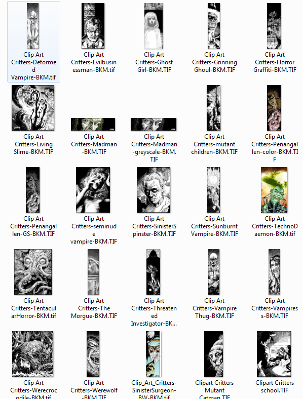 Brad McDevitt Stock Art - Horror Collection 8